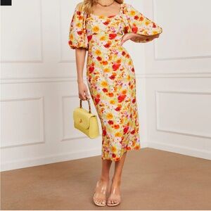 Floral Puff Sleeve Dress